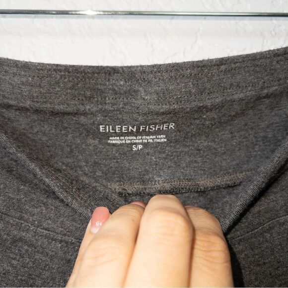 Eileen Fisher Charcoal Gray Italian Yarn Straight York Lounge Pants Size Small - Picture 7 of 7
